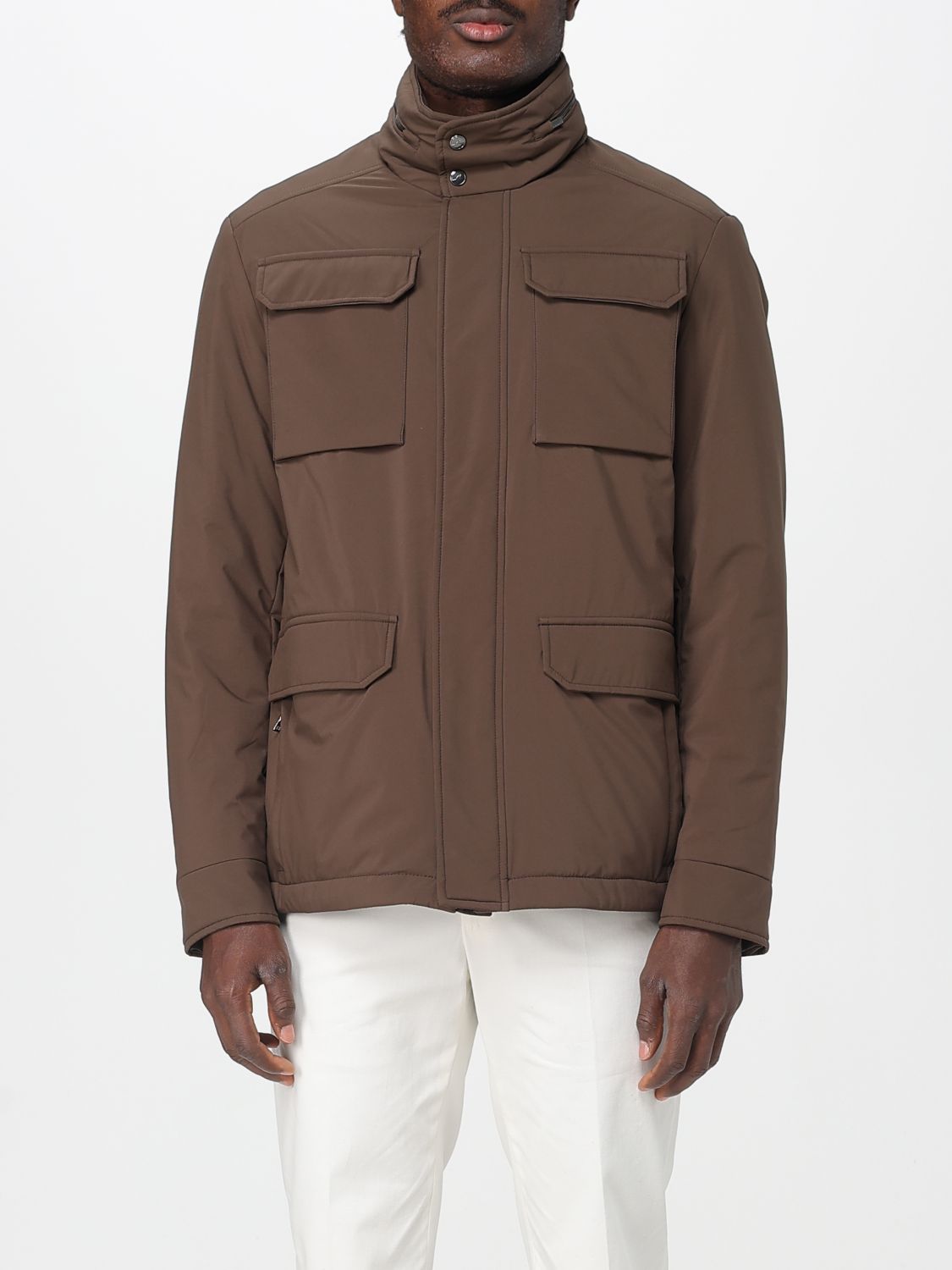 Paul & Shark Typhoon Platinum Field Jacket In Brown