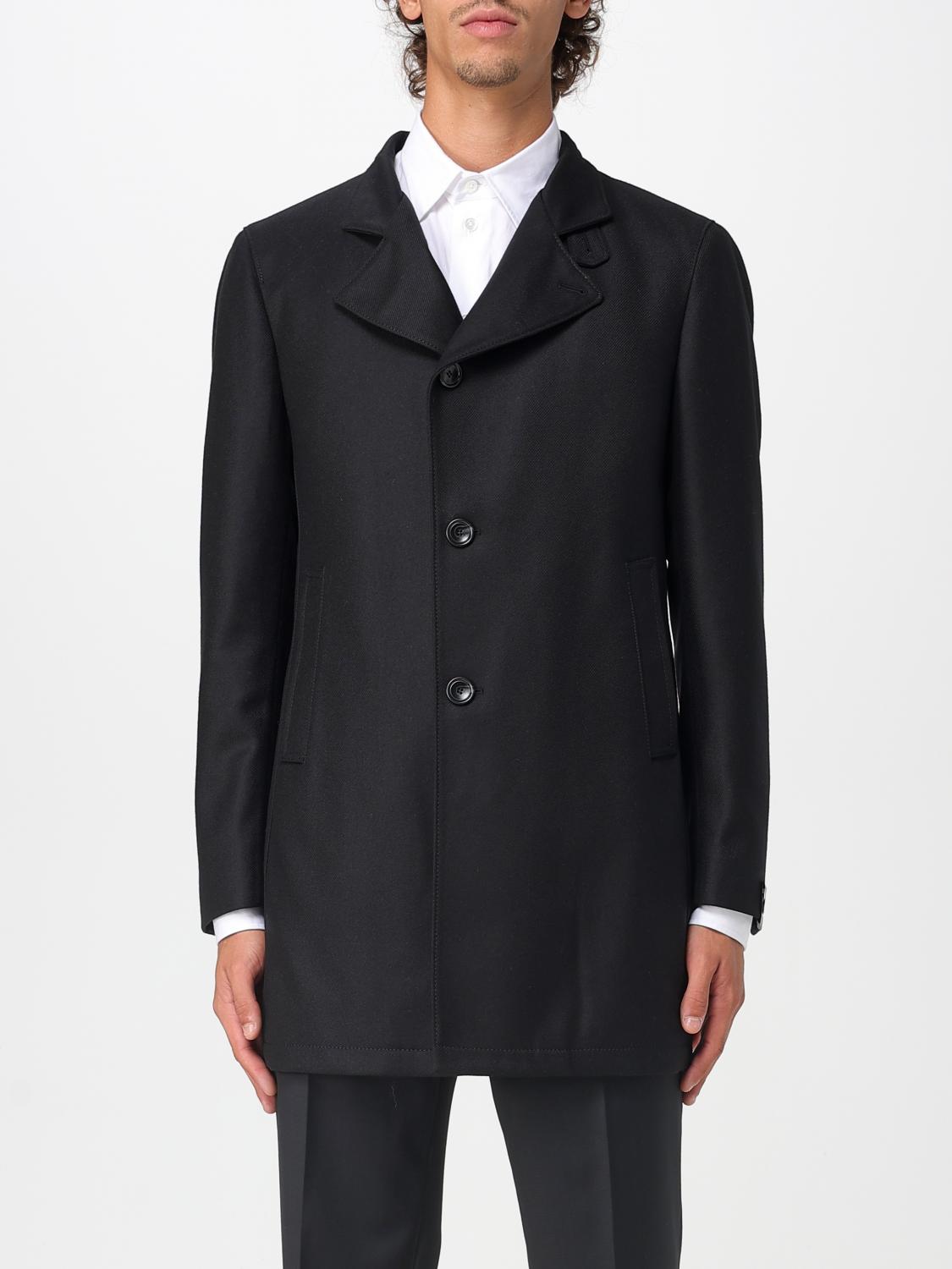 TAGLIATORE Coat Men color Black TAGLIATORE