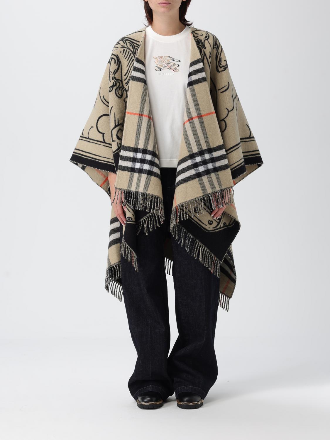 Burberry Coat  Woman Color Beige In Brown