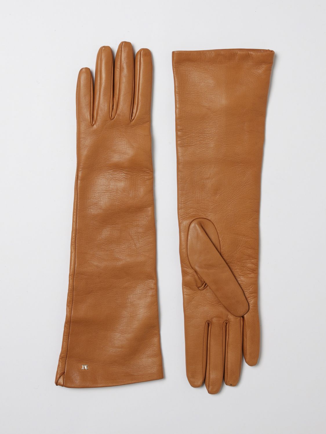 Max Mara Gloves Woman In Brown
