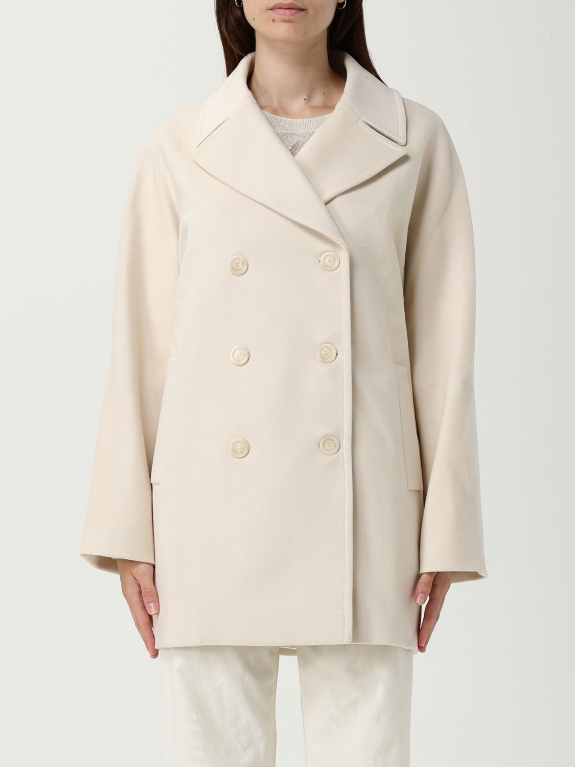 Dondup Coat  Woman Color White In White