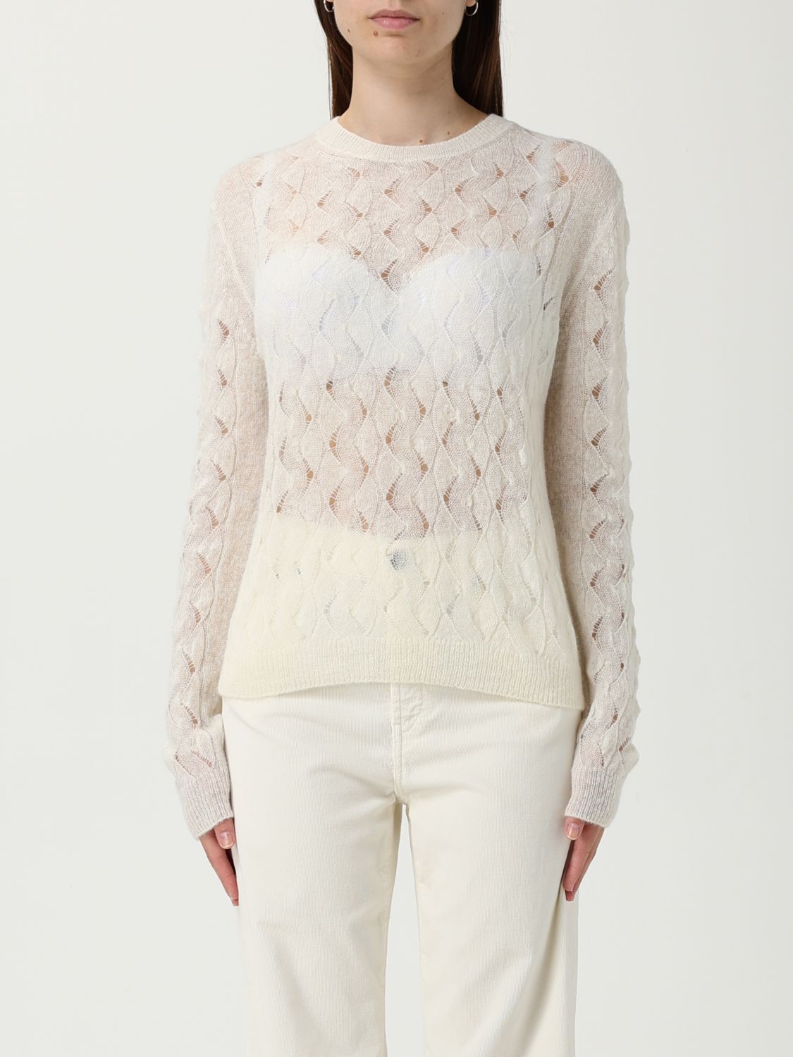 Dondup Sweater  Woman Color Yellow Cream In Neutral