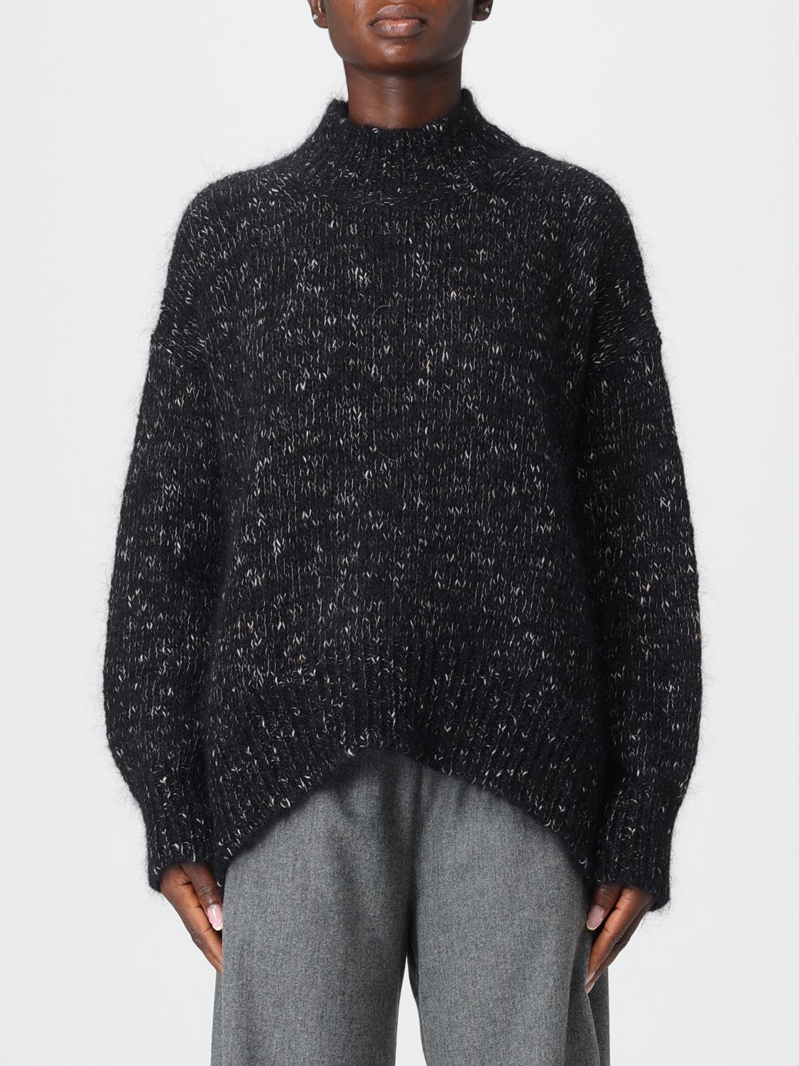 Alysi Turtle-neck Sweater In Black