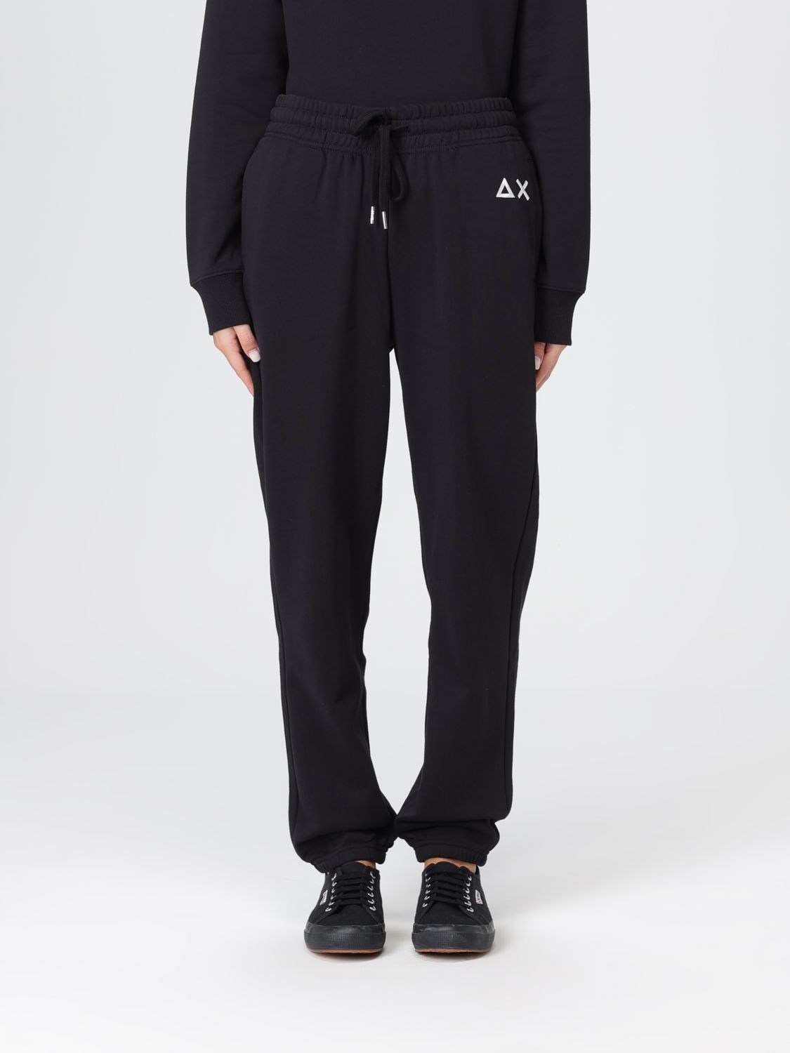 Sun 68 Pants Sun68 Woman Color Black In Black