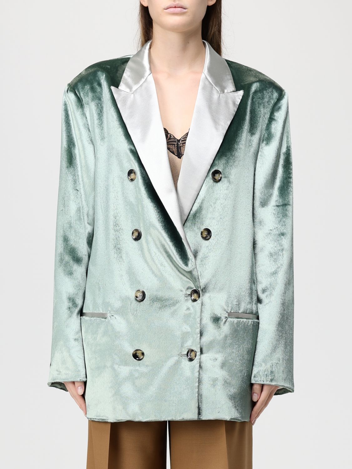 Alberta Ferretti Blazer Woman Color Green