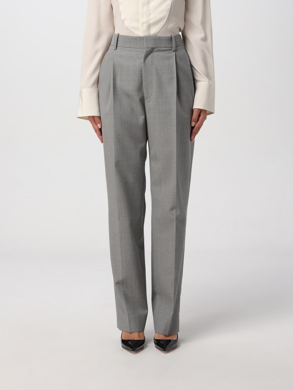 Victoria Beckham Pants Victoria Woman Color Grey In Gray