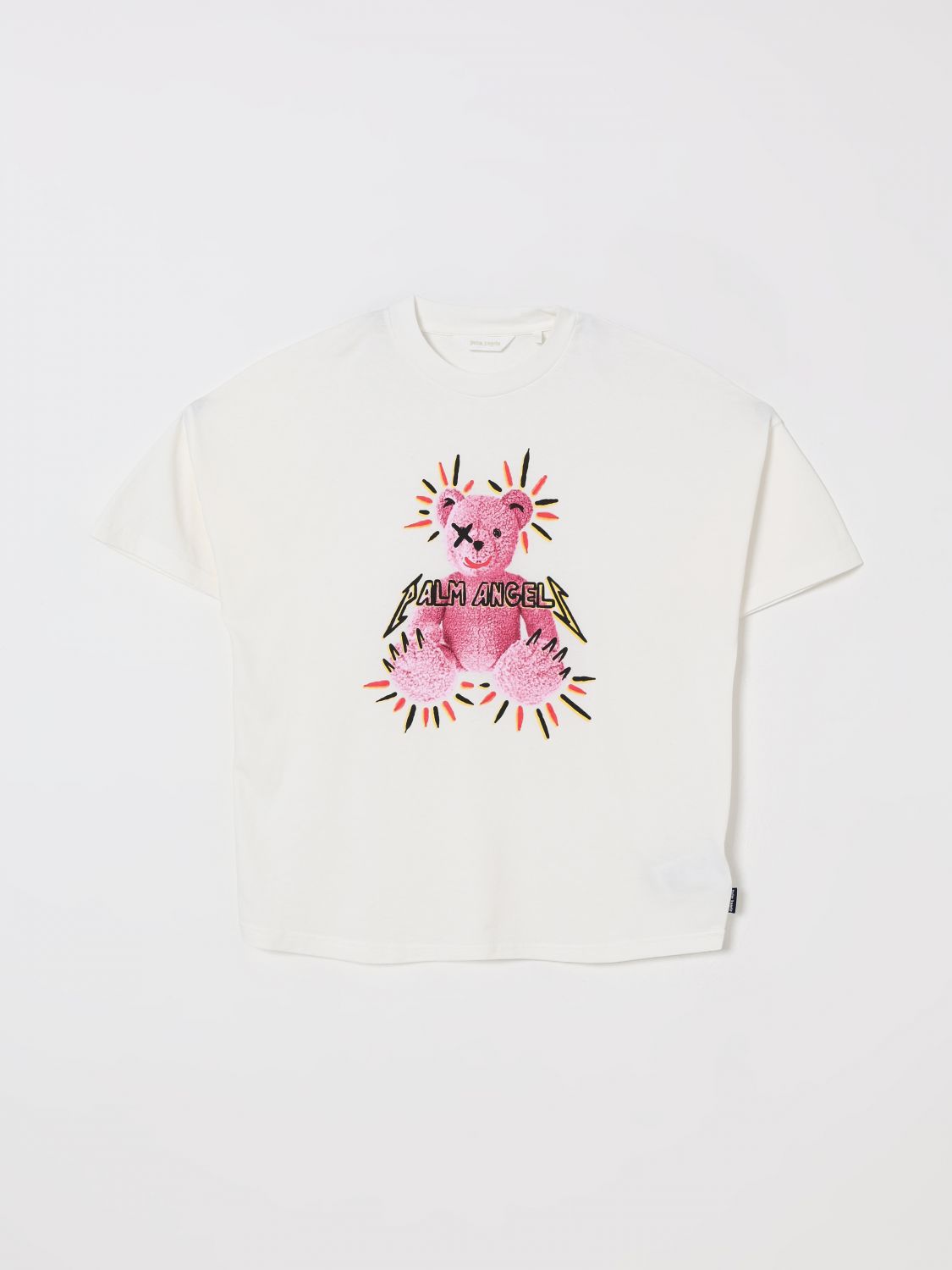 PALM ANGELS T-Shirt Kids color White　PALM ANGELS Tシャツ キッズカラー ホワイト PALM