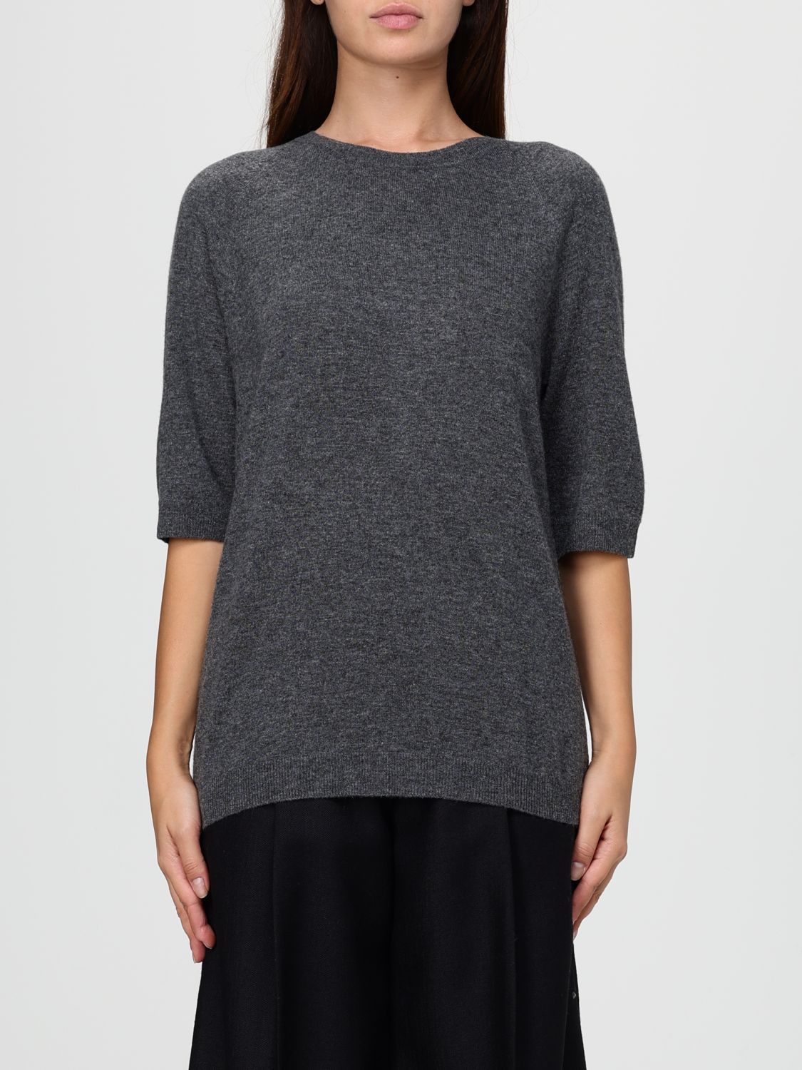 Mm Max Mara Sweater Woman Color Grey In Gray