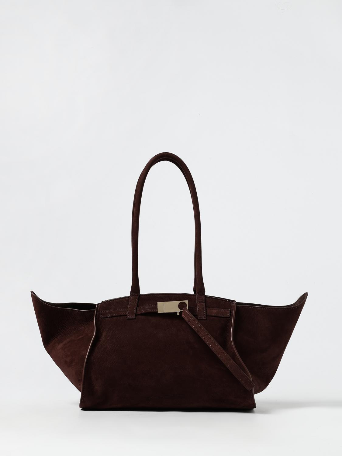 Benedetta Bruzziches Bordeaux Handbag With Winged Silhouette In Black