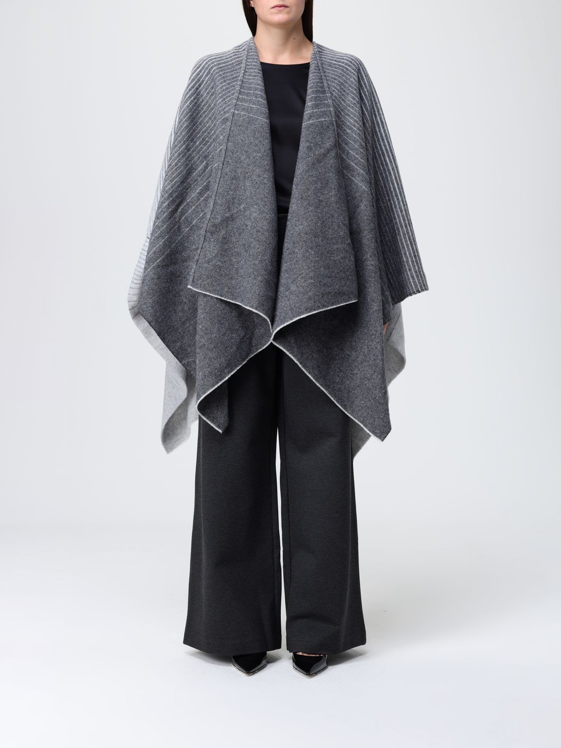 Mm Max Mara Coat  Woman Color Grey In Gray