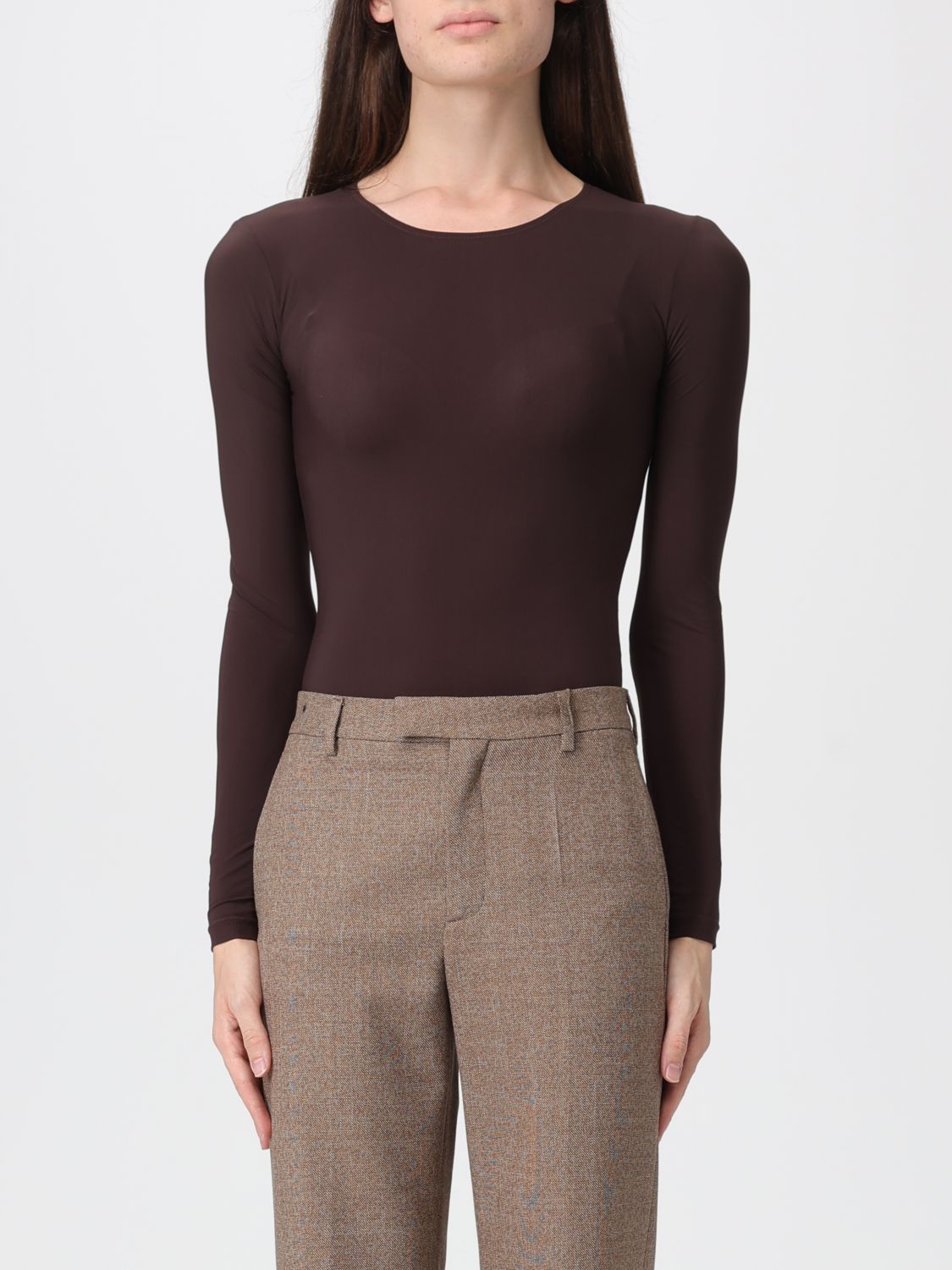 Mm6 Maison Margiela Bodysuit  Woman Color Burgundy