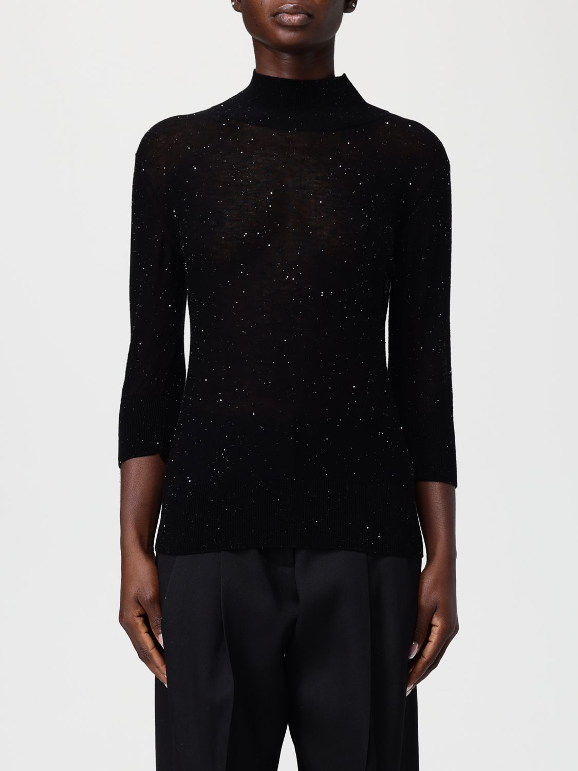 Genny Sweater  Woman Color Black In Black