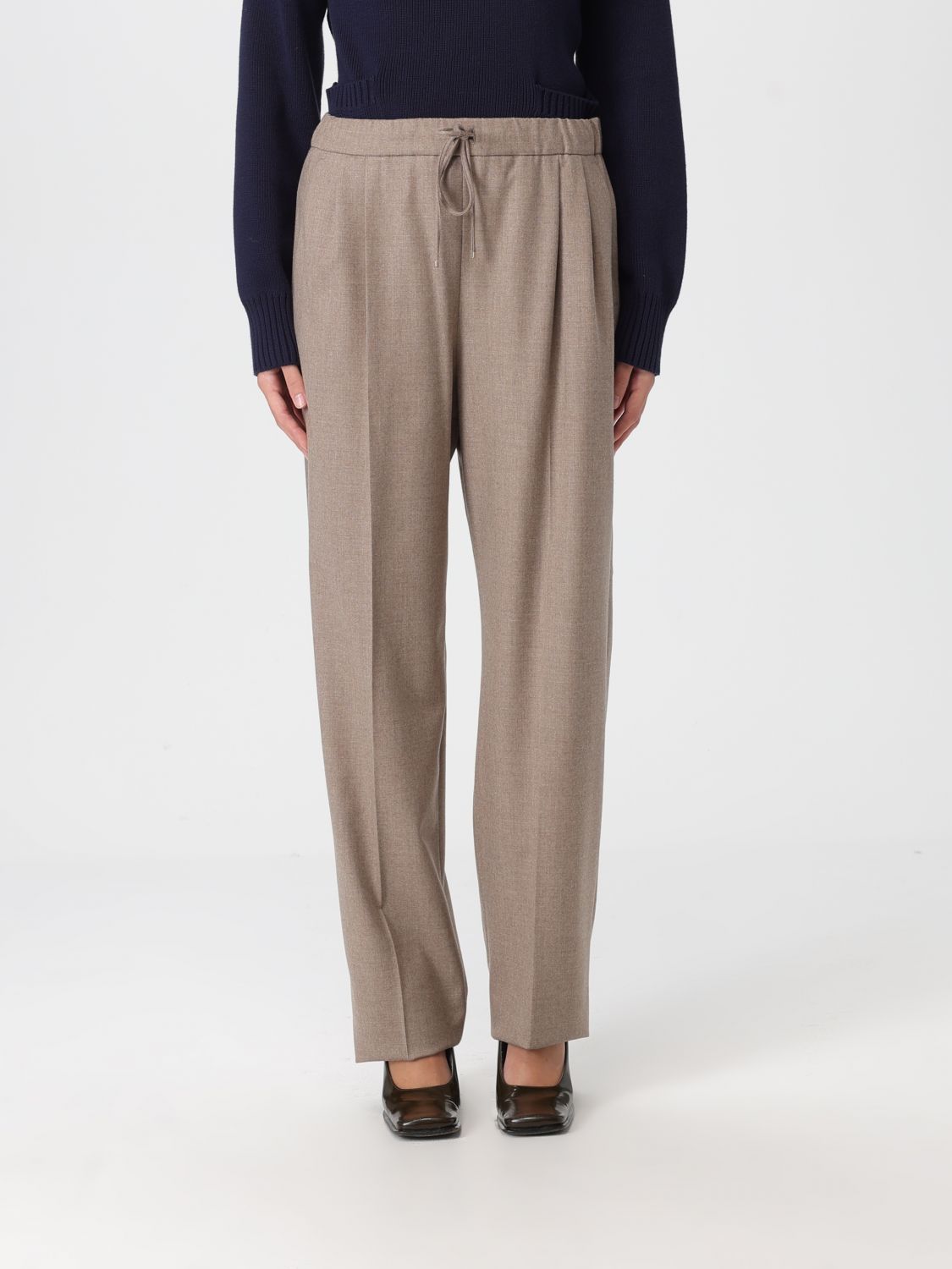 Max Mara Pants  Woman Color Kaki In Neutral