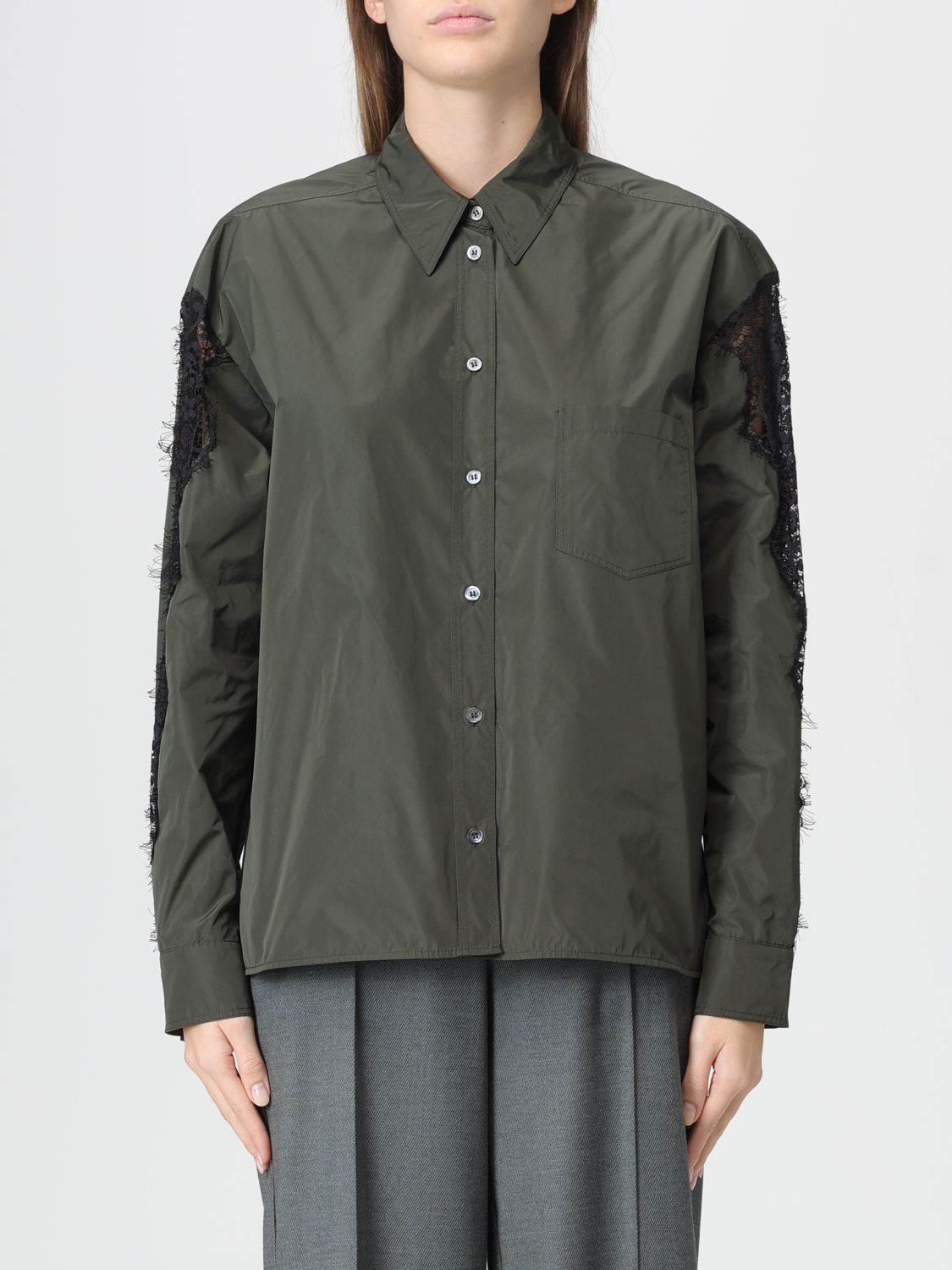 Pinko Shirt  Woman Color Green In Green