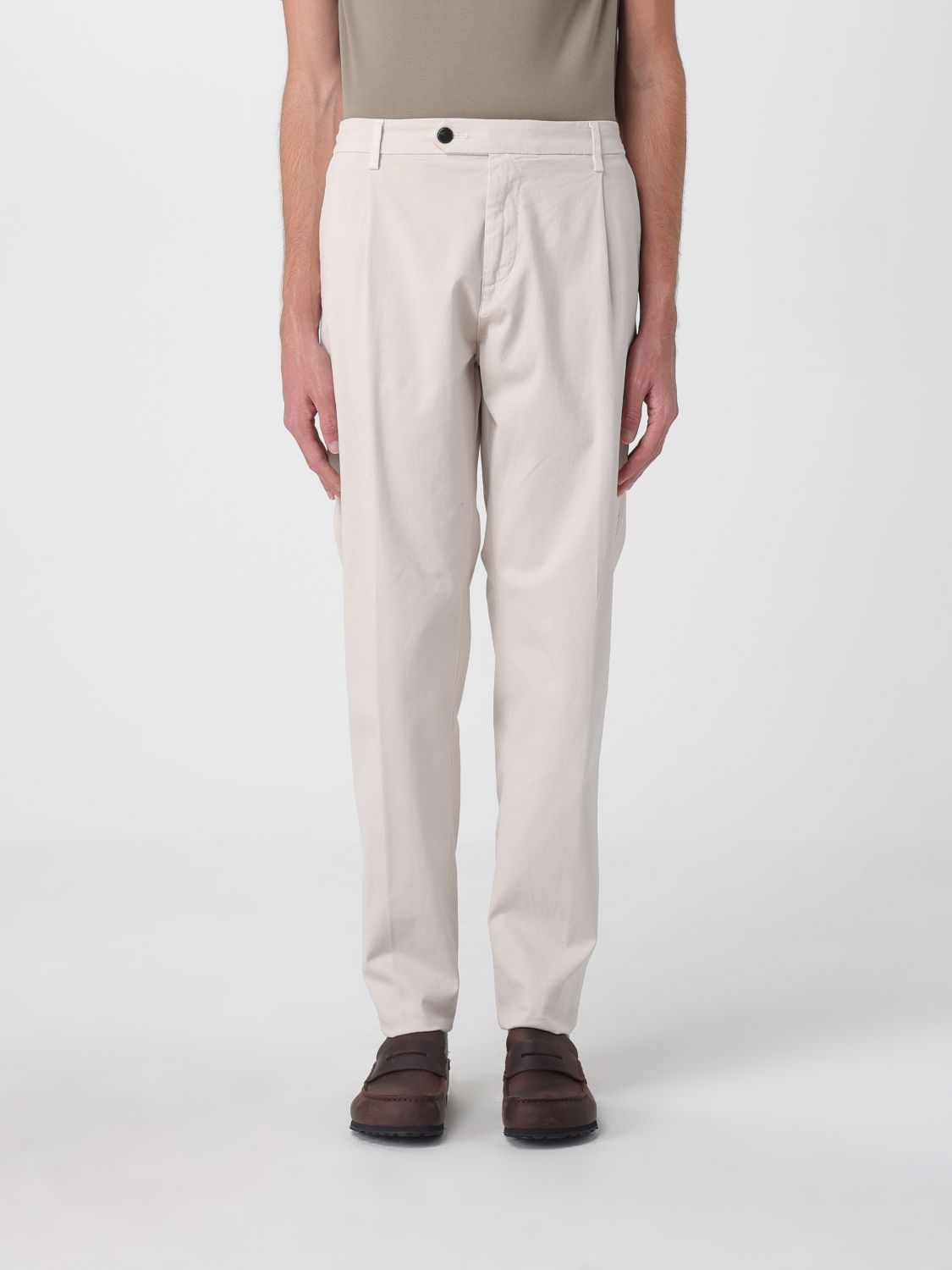 Eleventy Pants  Men Color Sand In White