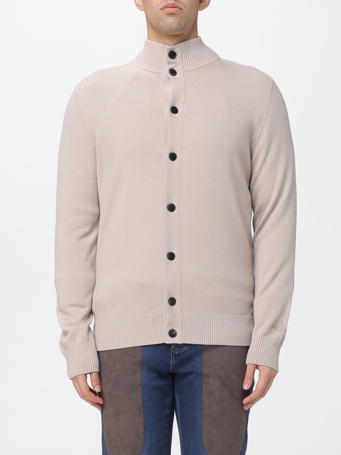 Mc2 Saint Barth Cardigan Men Color Beige In Nude