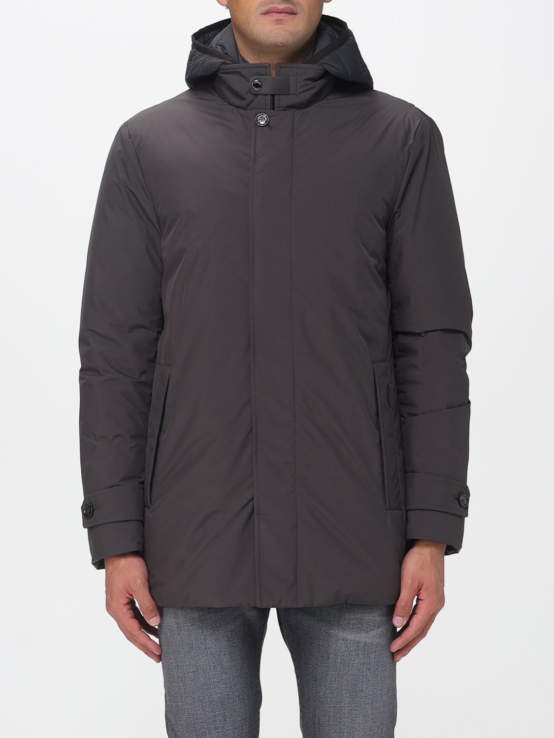 Moorer Coat Men Color Brown In Multi