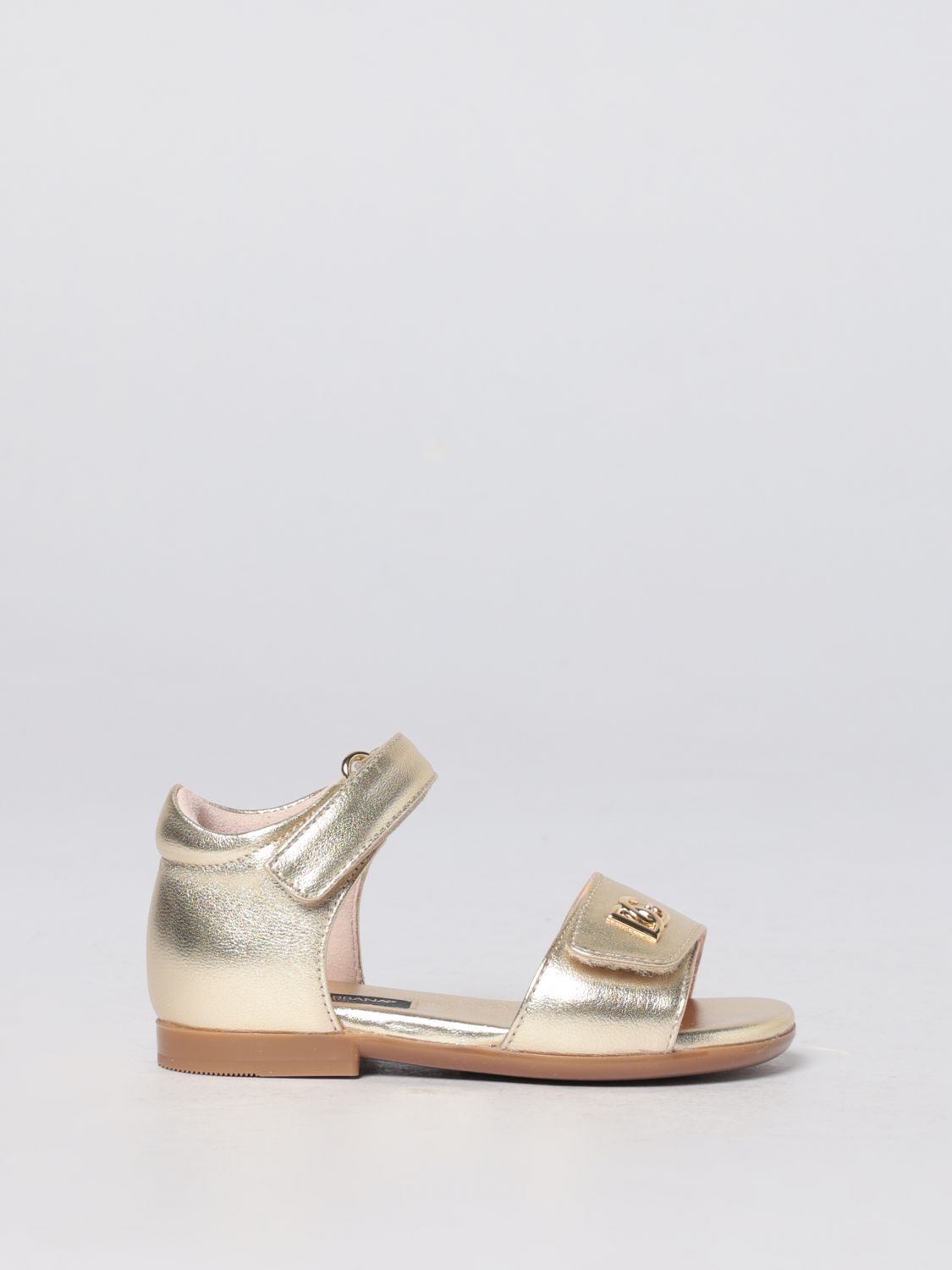 DOLCE & GABBANA Sandalen aus laminiertem Nappaleder
