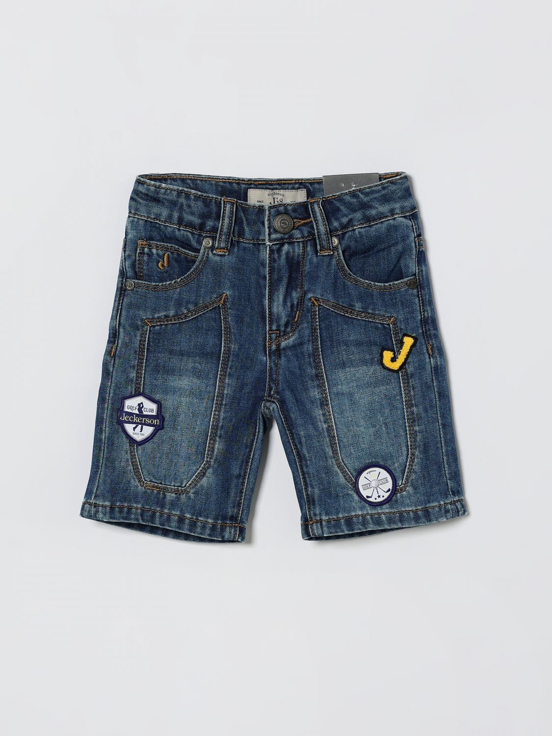 JECKERSON Baumwolldenim-Shorts mit Patch