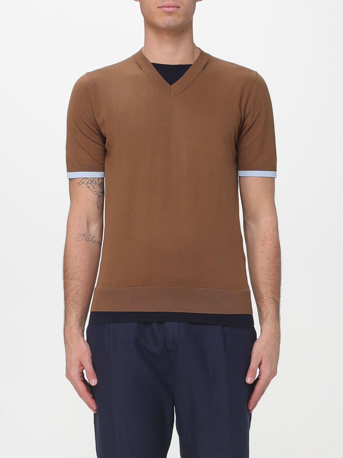 PAOLO PECORA Baumwollstrickpullover