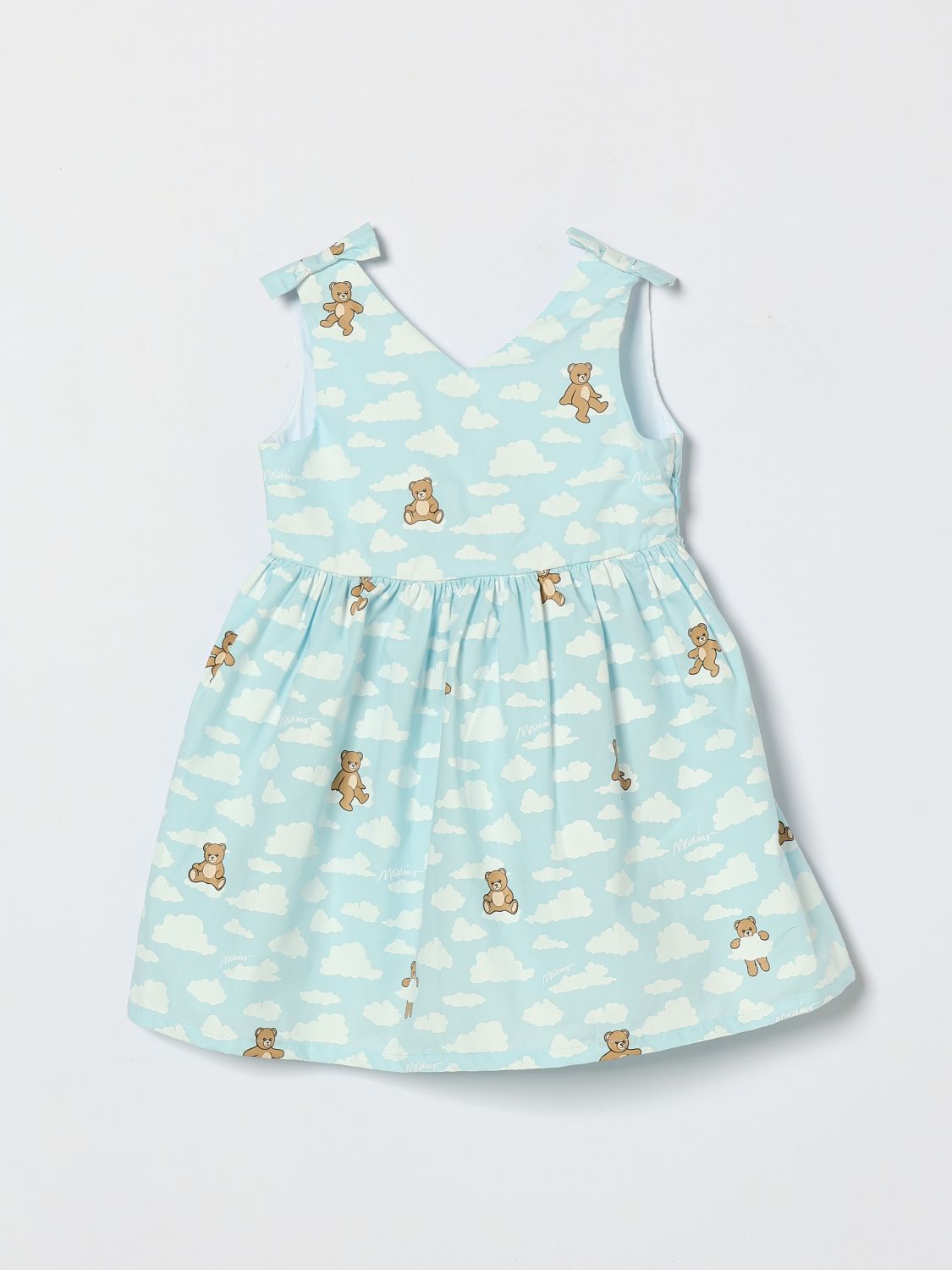 MOSCHINO Bedrucktes Baumwoll-Minikleid