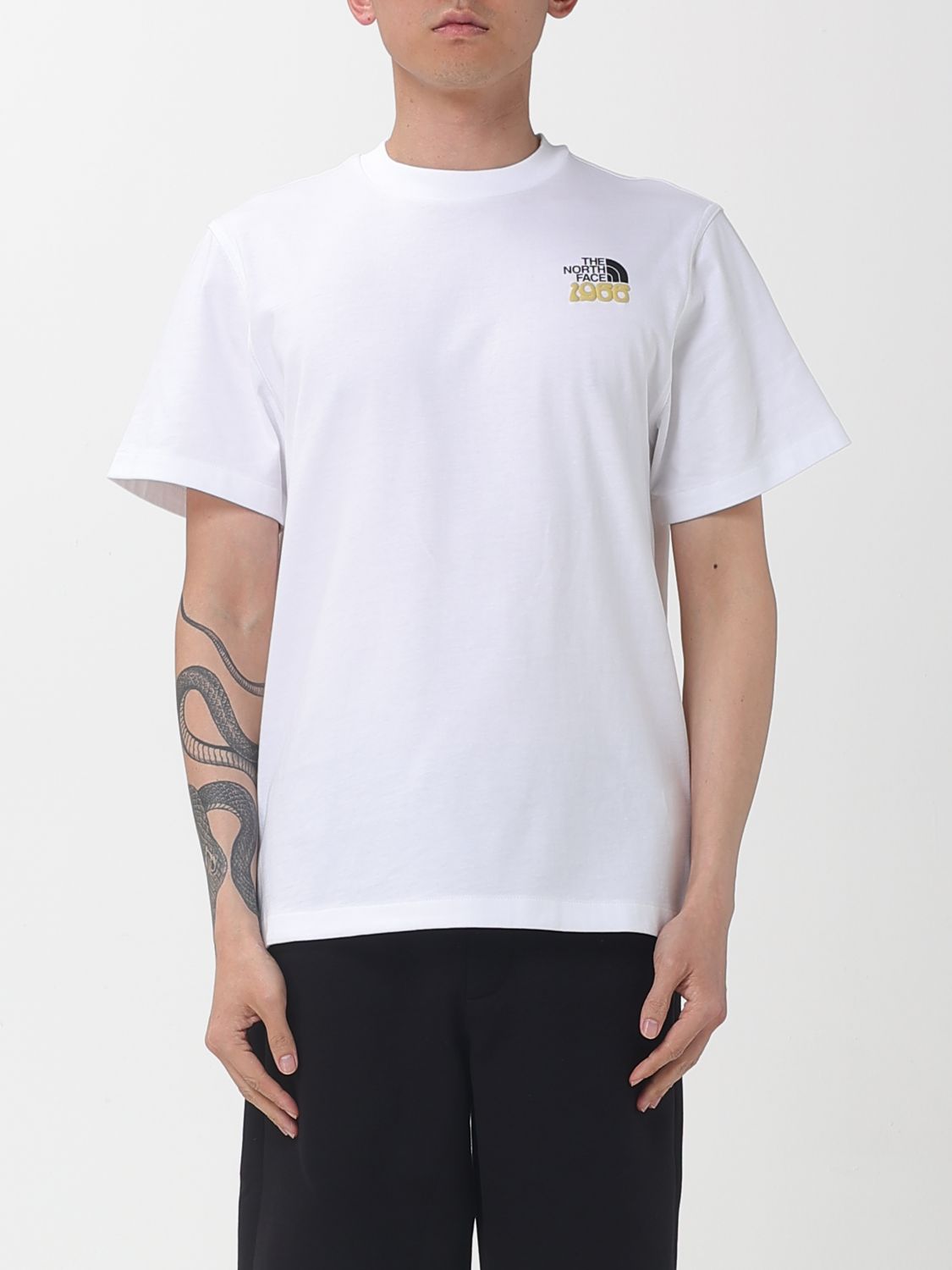 THE NORTH FACE Rundhals-T-Shirt aus Baumwolle mit Logo-Print