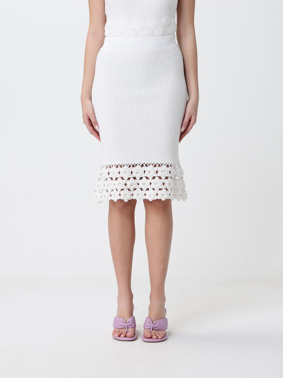 GANNI Organic Cotton Midi Skirt　GANNI オーガニックコットン ミディスカート GANNI