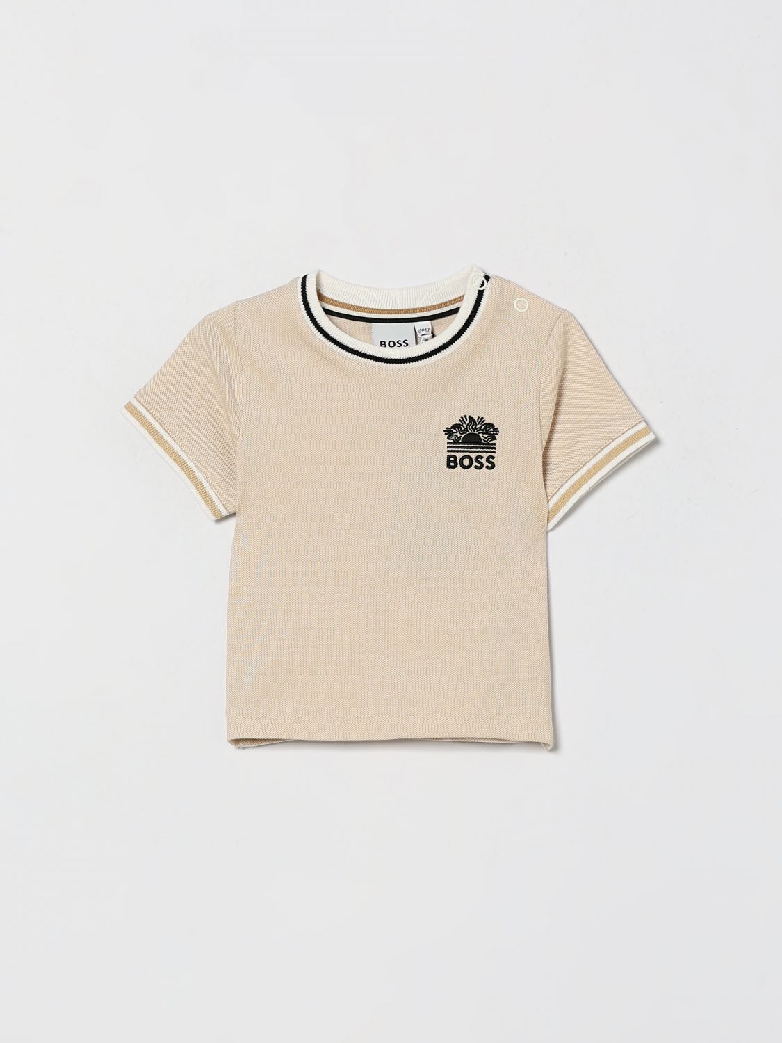 BOSS T-Shirt Bambino colore Beige