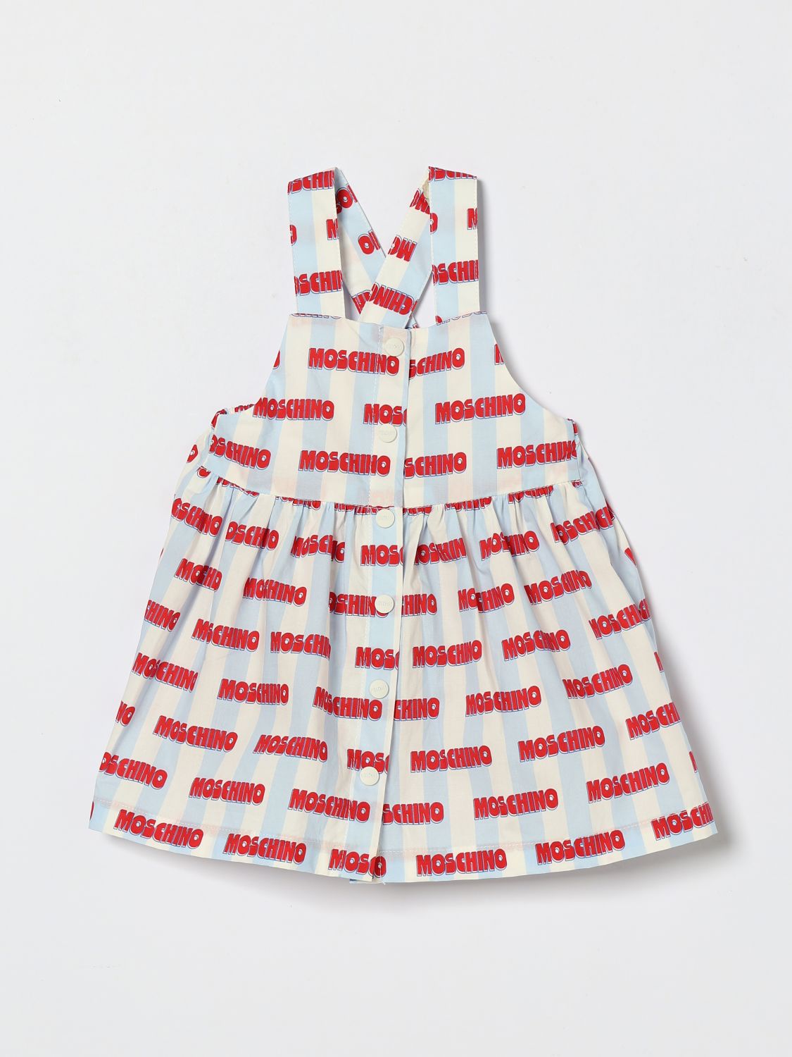 MOSCHINO Baumwoll-Minikleid mit Logo