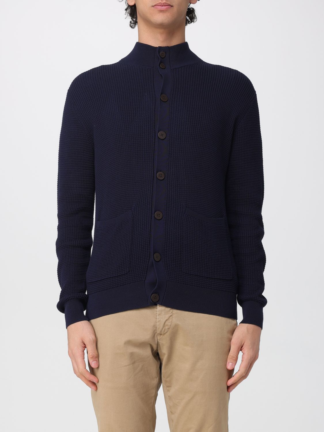 Ballantyne Cotton Button-Up Cardigan