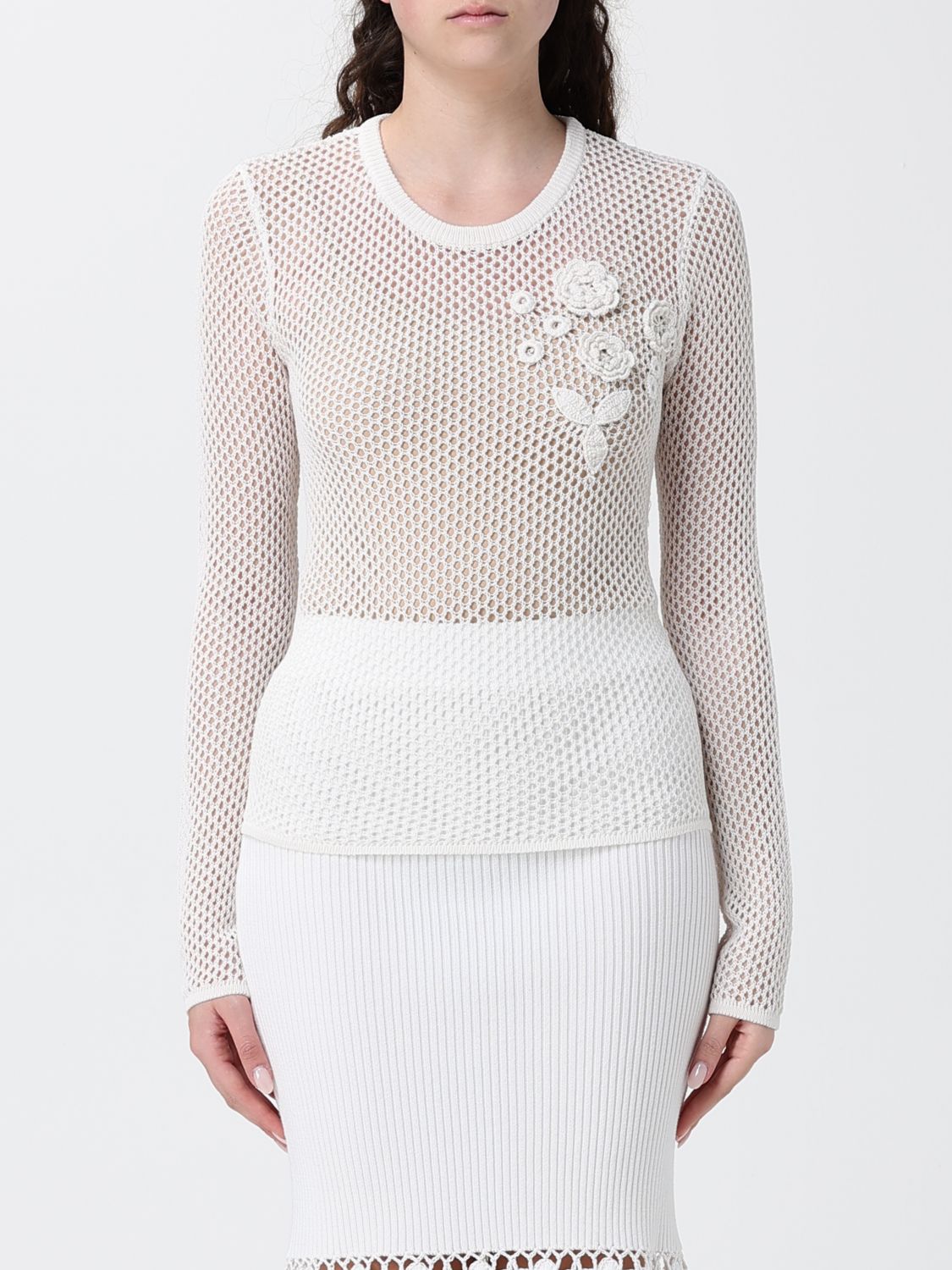 GANNI Gestricktes Rundhals-Top