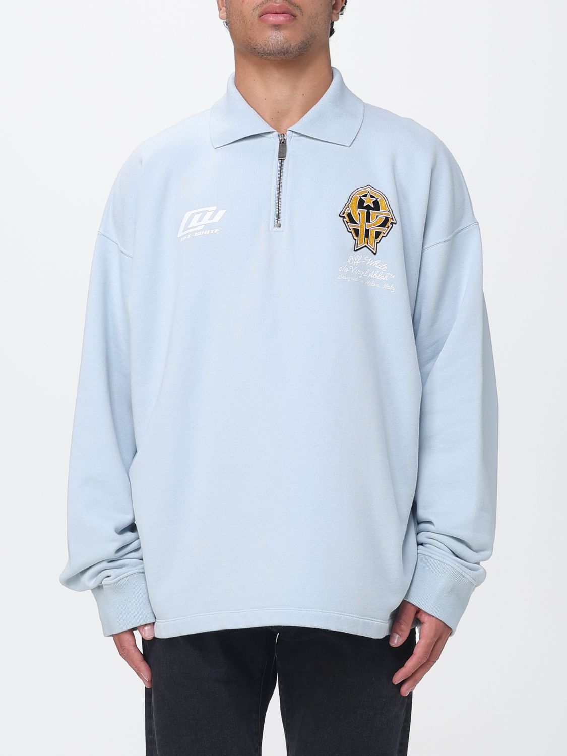 OFF-WHITE Sweatshirt Men color Blue