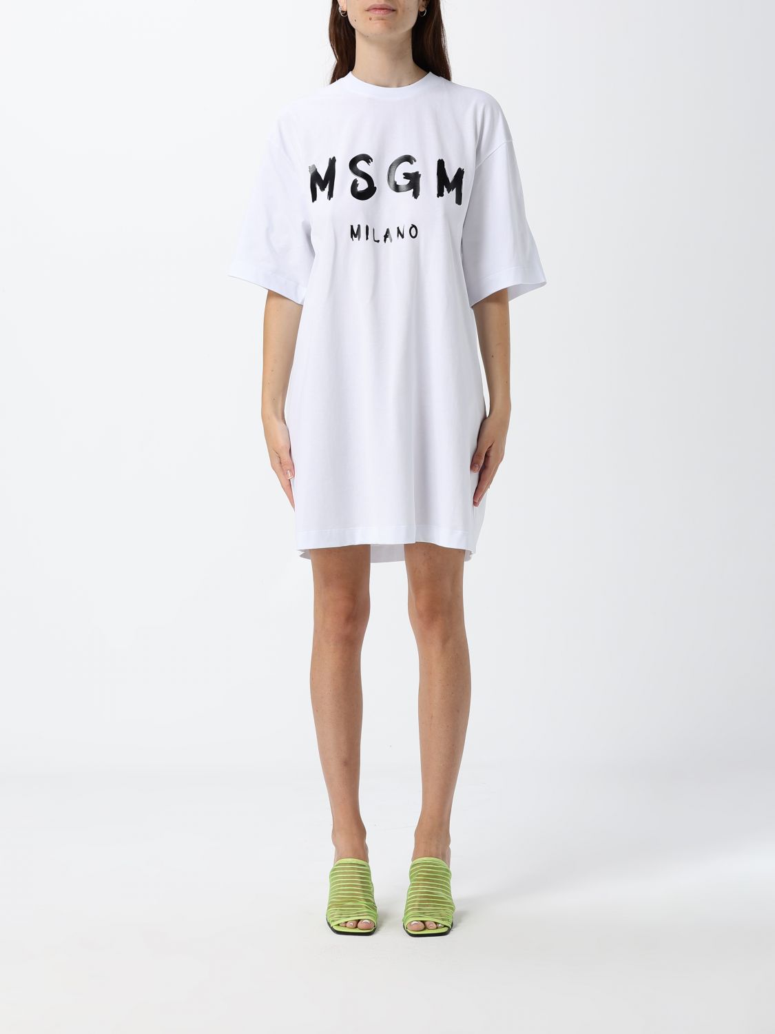 Msgm ドレス レディース カラー ホワイト In White