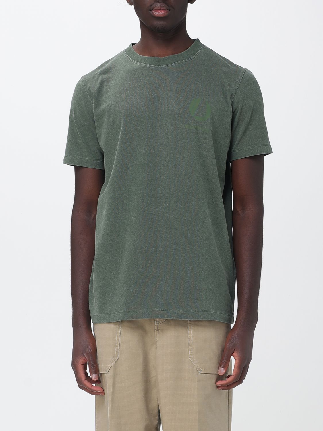 Murphy & nye Crew-Neck Cotton T-Shirt with Contrast Back Logo