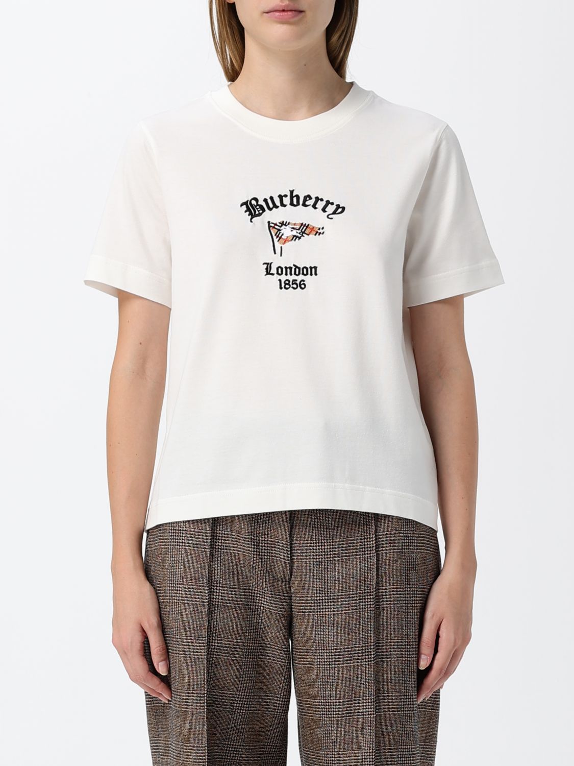 BURBERRY T-Shirt Woman color White