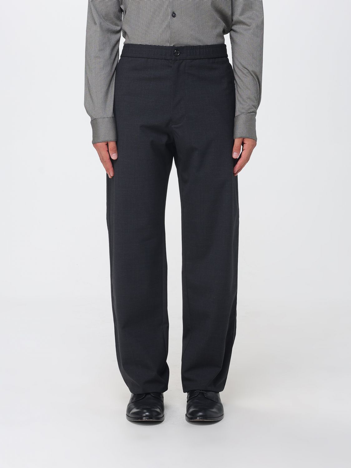 EMPORIO ARMANI Pantaloni slim fit in misto lana con tasche America