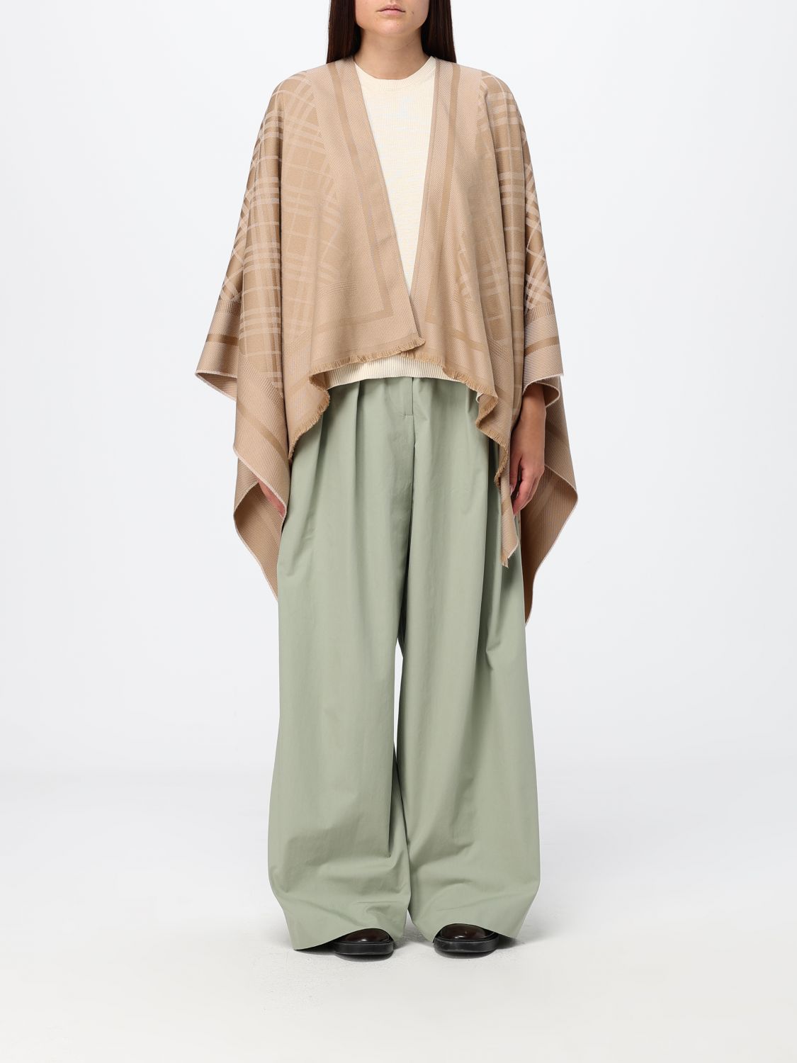 BURBERRY Scarf Woman color Beige