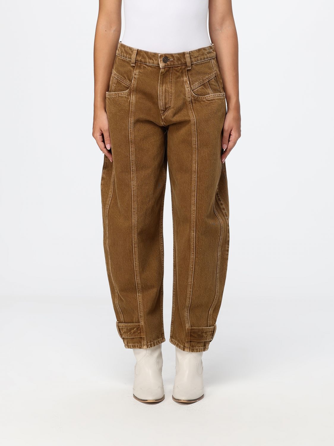 ISABEL MARANT Jeans Woman color Bronze