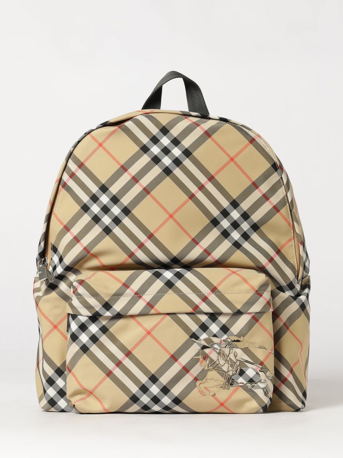 BURBERRY Small Vintage Check Nylon Crossbody Bag with EKD Logo